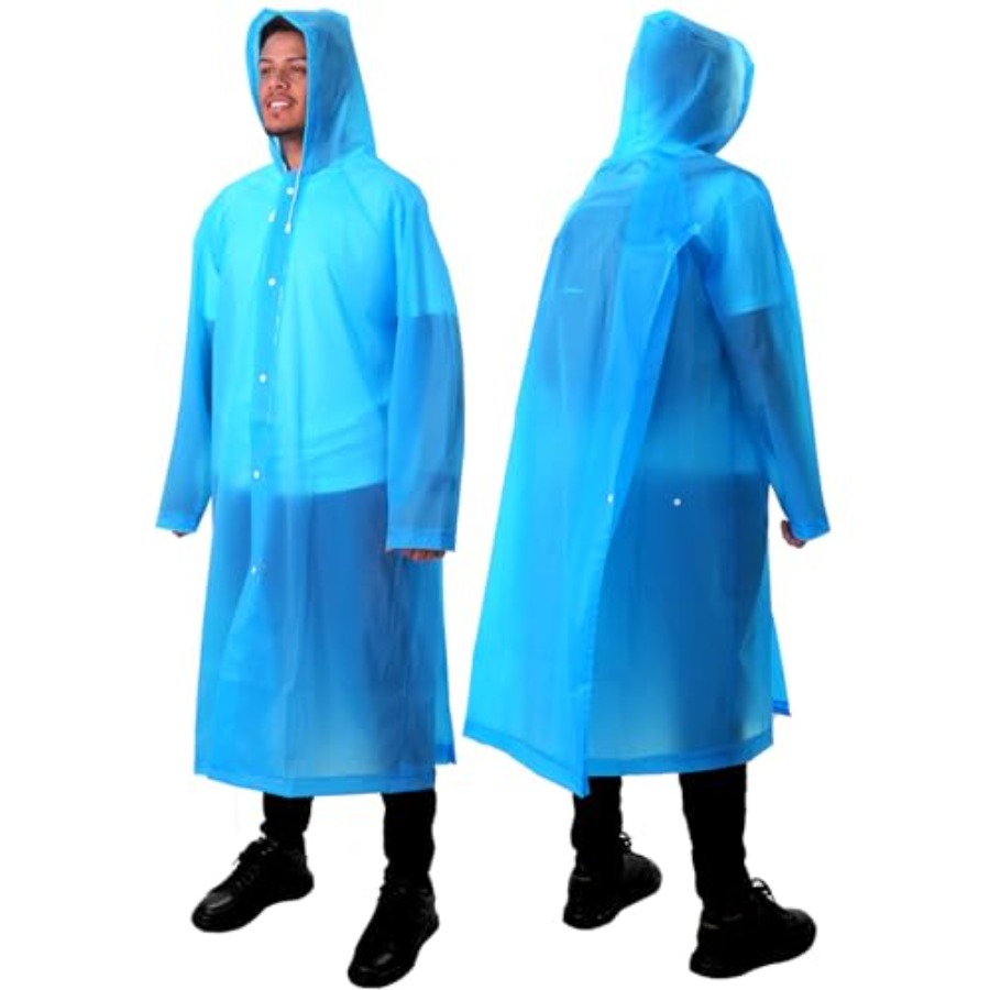 Emergency Poncho Rain - ANYOO Набор из 2 многоразовых дождевиков