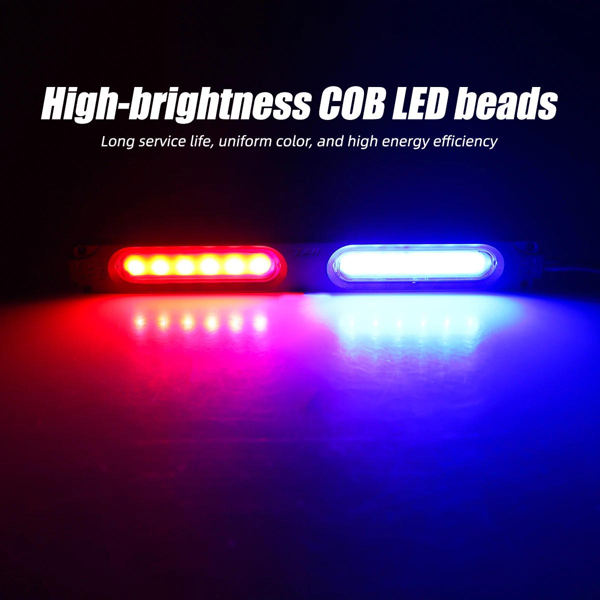 Sos Light Strobe - Красно-синий мигающий светодиодный модуль с двойным