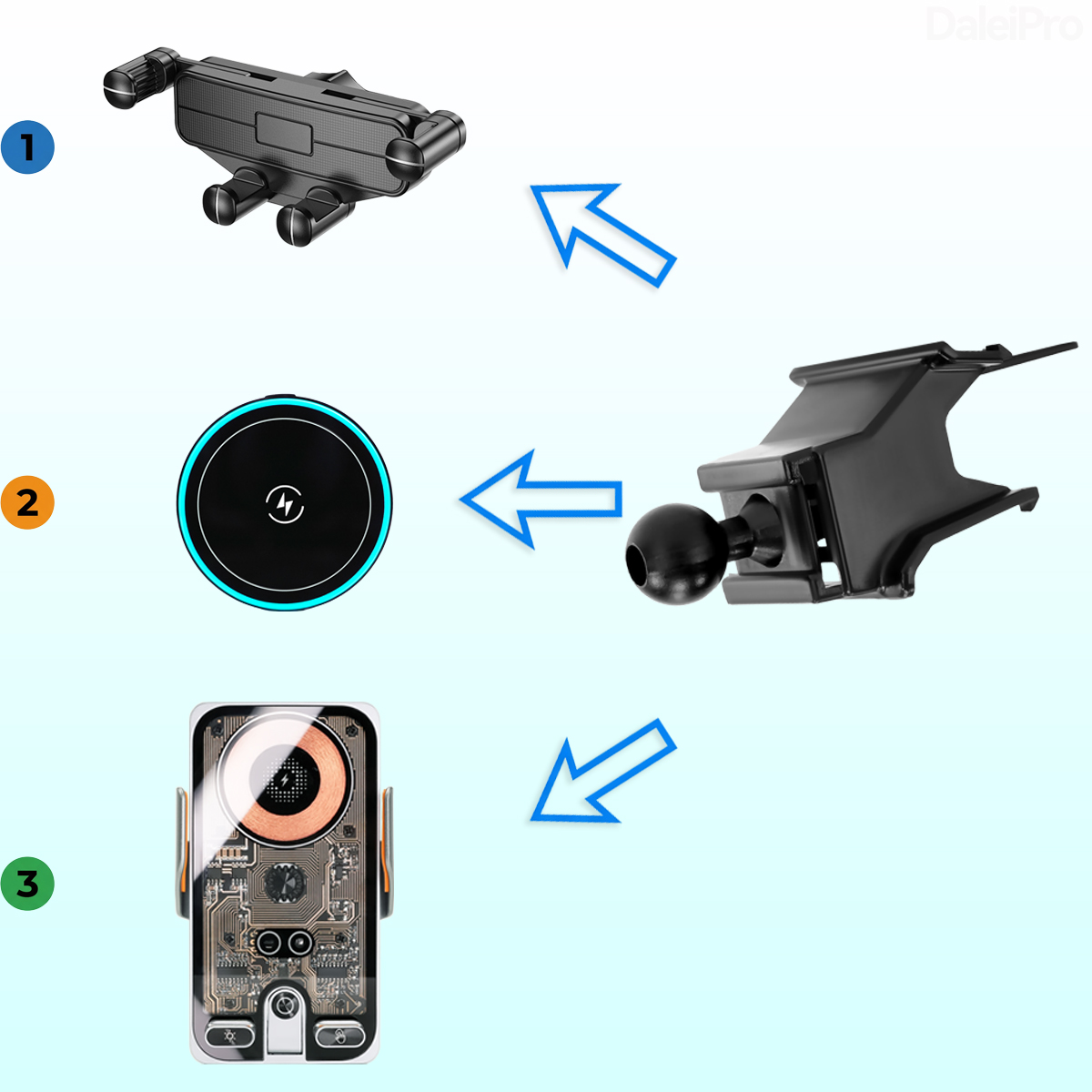 Держатель для телефона с беспр – обзор и цена Compass Lensatic