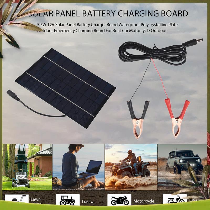 AB98-5,5 Вт 12 В солнечная пан – обзор и цена Solar Emergency Charger