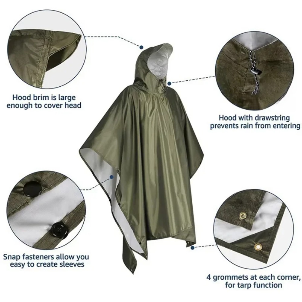 Многофункциональный уличный до – обзор и цена Emergency Poncho Rain