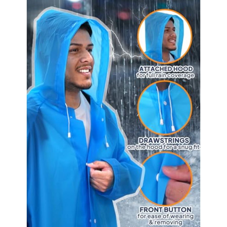 ANYOO Набор из 2 многоразовых  – обзор и цена Emergency Poncho Rain