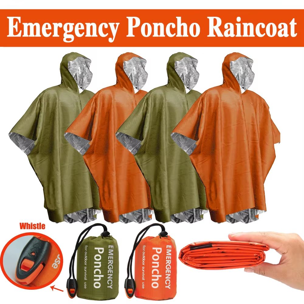 Аварийный дождевой плащ-пончо, – обзор и цена Emergency Poncho Rain